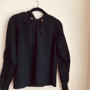 Anthropologie black hoodie sweater